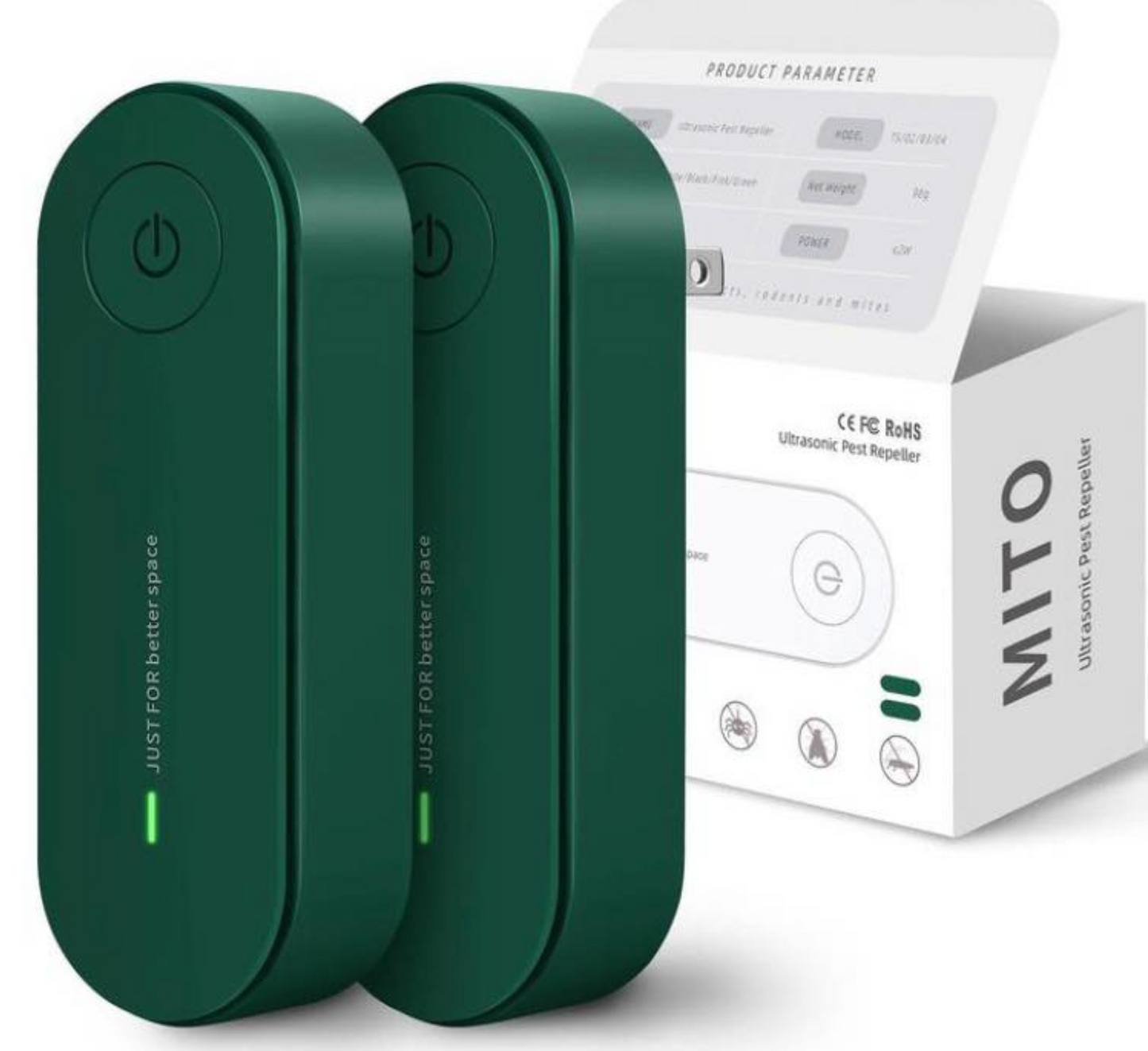Electronic indoor device for intelligent and effective prevention of e.g. mosquitoes, bedbugs and cockroaches